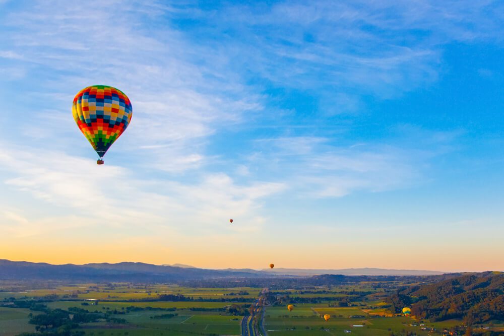 Sonoma Hot Air Balloon Rides Soar above Wine Country Woodfield