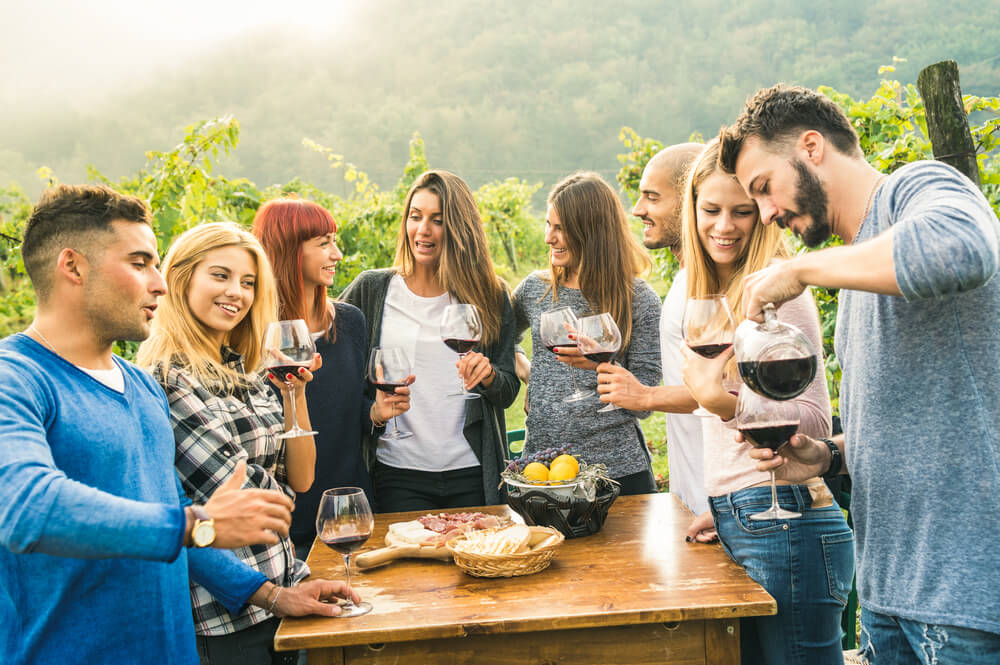 Photo of a Group on a Sonoma Wine Tour.